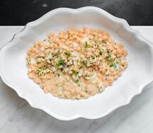 Ньокки с креветками и пармезаном 