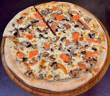 Семга с грибами