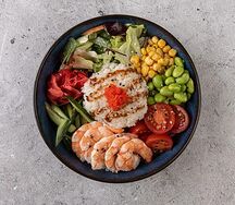 Поке с креветками