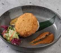 Краб-Кейк с лососем
