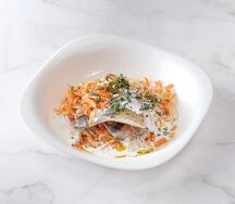 Филе судака, запеченное в сливочном соусе