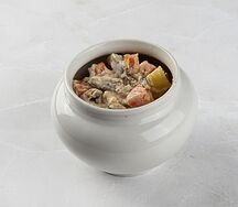 Жаркое со свининой и картофелем в сливочном соусе