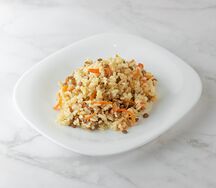 Рис, тушеный с чечевицей