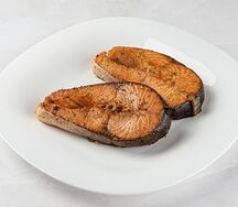 Медальоны из семги на гриле