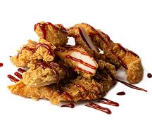 Куриные стрипсы под соусом BBQ M