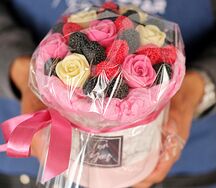 Mini Коробка шоколадных цветов с мармеладом