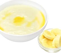Каша манная с бананами