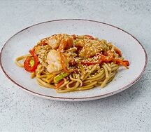 Удон с креветками