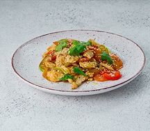 Курица с овощами в кисло-сладком соусе