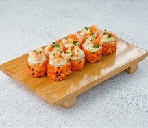 Запеченный ролл с креветкой