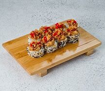 Запеченный ролл с курицей терияки