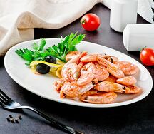 Креветки отварные