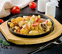 Баранина с овощами