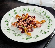 Салат Винегрет с опятами