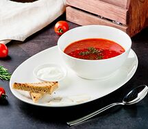 Борщ со сметаной