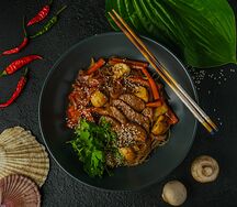 Фунчоза с говядиной