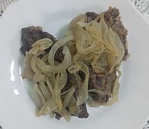 Жареная печень с луком 
