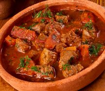 Мясо по-грузински с картошкой