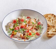 Дзуппа аль сальмоне э сенапе
