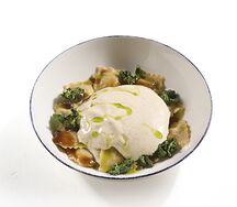 Равиоли Ди карне кон мусс ай фунги