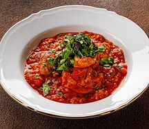 Чахохбили из домашней курицы, запеченной в хоспере