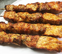 Шашлык на шпажках из курицы