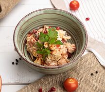 Салат из картофеля с говядиной по-грузински