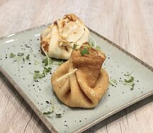 Блины с куриным жульеном