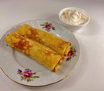 Блины с творогом