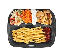 Шаурма на тарелке