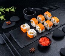 Ролл Филадельфия с креветкой темпура