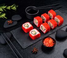 Ролл Калифорния Инари с креветкой