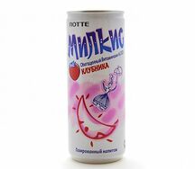 Газ. вода Милкис клубника ж\б