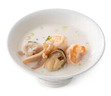 Сливочный суп с морепродуктами