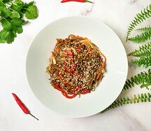 Якисоба с овощами