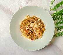 Тяхан с креветками