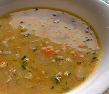 Суп гороховый с курицей
