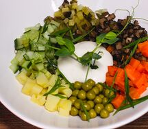 Салат Грибной оливье