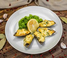 Мидии запеченные