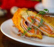 Фри с ветчиной и сыром