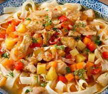 Лагман с курицей 