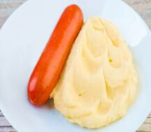 Пюре картофельное с сосиской