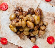 Картофель, запеченный с салом