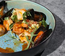 Салат с морепродуктами
