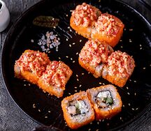 Ролл запеченный Калифорния с креветкой