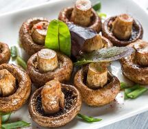 Шампиньоны на углях