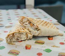 Шаурма со свининой на углях