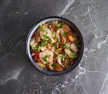 Жареный рис с морепродуктами