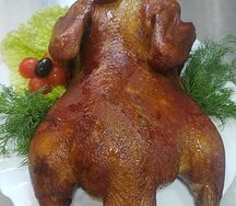 Утка горячего копчения на вишнёвой щепе