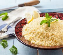 Кускус с яблоком